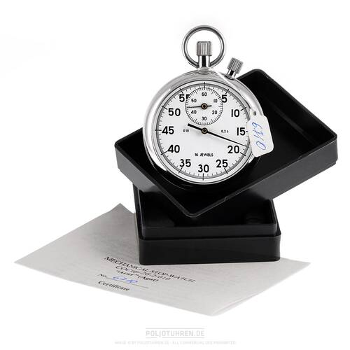 Chronomètre Mécanique Chronométre Additionnant - Blanc - 1/5 Sek ,30 Min,Robuste