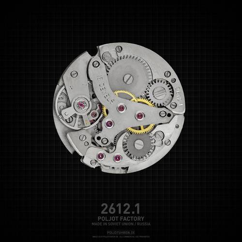 Armbandwecker Poljot 2612 Basilika Seal Mecnico Reloj de Rusia NOS