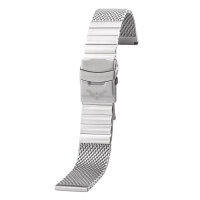 MILANAISE MESH Uhrenarmband 22 24 Edelstahl EXTRA MASSIV 4,5-5 mm poliert matt