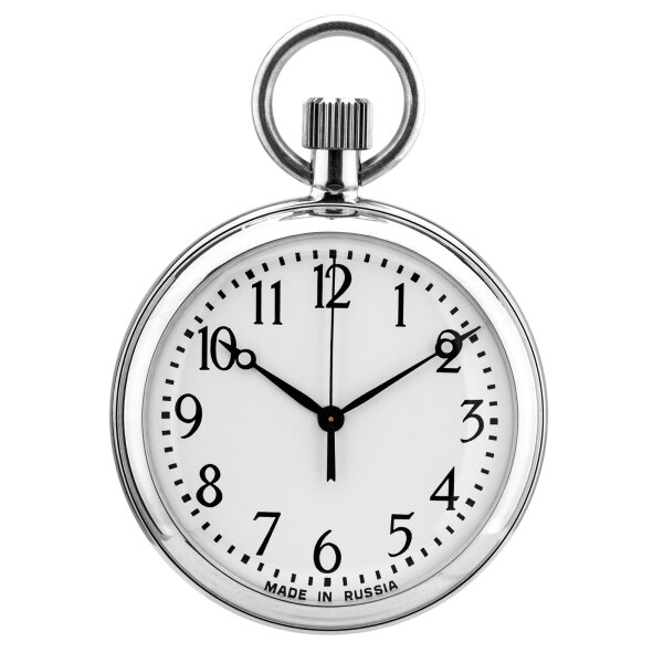 AGAT Taschenuhr mit Kette - Vostok 2409A mechanische russiche Uhr Handaufzug