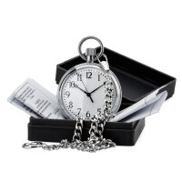 AGAT Taschenuhr mit Kette - Vostok 2409A mechanische russiche Uhr Handaufzug