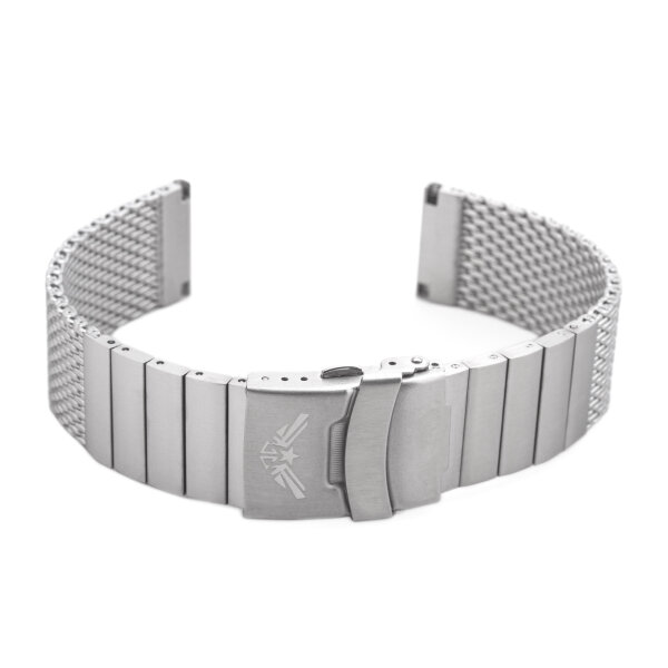 MILANAISE 22mm Silberfarbig matt gebürstet