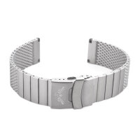 MILANAISE 22mm Silberfarbig matt gebürstet