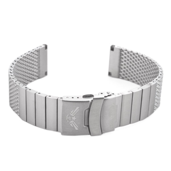 MILANAISE 24mm Silberfarbig matt gebürstet