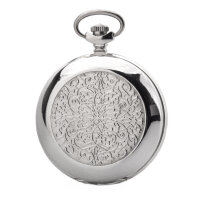 Taschenuhr Florales Ornament MOLNIJA 3602 russische mechanische Uhr