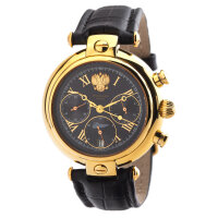 Basilika POLJOT 31681 Chronograph Präsident Russland gelbgold Doppeladler