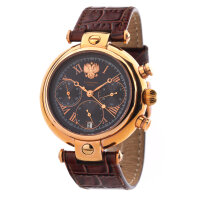 Chronograph Poljot 31681 Premjer Russlands roségold Saphirglas Basilika
