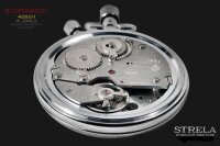 STRELA Stoppuhr ST55WS mechanische Additionsstopp Uhr zum aufaddieren mit 2 Kronen und Tachymeter Skala