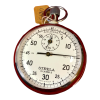 Strela Stopwatch ST50WS Mechanical White 1 Kronenstopper Telemeter
