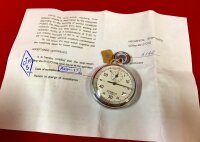 Strela Stopwatch ST50WS Mechanical White 1 Kronenstopper Telemeter