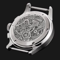 STRELA Chronograph Handaufzug Sea-Gull ST1901 Cosmos Officer Civil Tribute 40mm Cosmos CO40CYB2