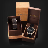 Strela Bronze Watch Chronograph Hand Wound 1 9/16in Sea-Gull ST1901 High Cosmos CO40CYB-BR