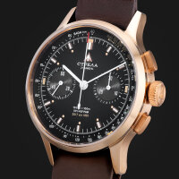 Strela Bronze Watch Chronograph Hand Wound 1 9/16in Sea-Gull ST1901 High Cosmos CO40CYB-BR