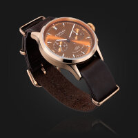 Strela Bronze Watch Chronograph Hand Wound 1 9/16in Sea-Gull ST1901 High Star S40CY-BR