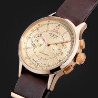 Strela Bronze Watch Chronograph Hand Wound 1 9/16in Sea-Gull ST1901 High Officer OF40CYM-BR