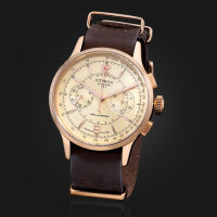 Strela Bronze Watch Chronograph Hand Wound 1 9/16in Sea-Gull ST1901 High Officer OF40CYM-BR