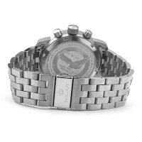 PILOT BERKUT Chronograph Poljot 31681 Saphirglas russische mechanische Uhr silber