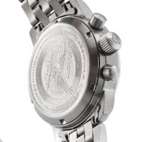 PILOT BERKUT Chronograph Poljot 31681 Saphirglas russische mechanische Uhr silber