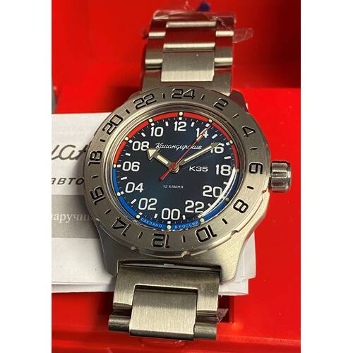 VOSTOK Taucheruhr 200m Automatik 24h Herren Armbanduhr Russland 720076 & 720074 2431.01/35085A