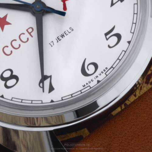 Poljot Kaliber 2614 Miltary Aviator Reloj Pilotos 38mm Cuerda Manual Rusia NOS