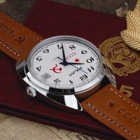 CCCP Uhr POLJOT 2614 Miltary Aviator Fliegeruhr 38mm Handaufzug Russland NOS