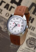 CCCP Uhr POLJOT 2614 Miltary Aviator Fliegeruhr 38mm Handaufzug Russland NOS