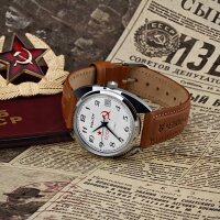 CCCP Uhr POLJOT 2614 Miltary Aviator Fliegeruhr 38mm Handaufzug Russland NOS