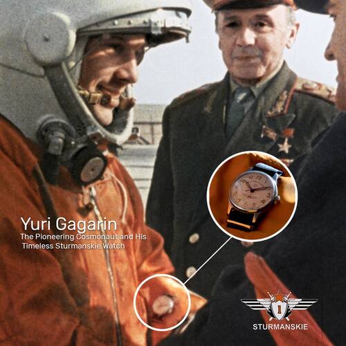 Die Weltraumuhr STURMANSKIE Gagarin Heritage 2609/3745478A m. GLASBODEN Russland