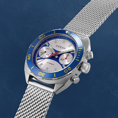 OKEAH ST1901 Okean Chronograph Lnette Militr Chronograph CCCP Neuauflage OCEAN