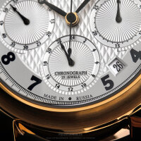 BURAN V.M. Poljot 31681 Chronograph russische Uhr mechanisch Luxus Sammleruhr