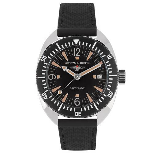 Sturmanskie Dolphin 42mm Taucheruhr Automatik Edelstahl Vostok 2416-?8881503