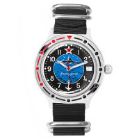Vostok Komandirskie Automatik 2416B U-Boot blau Zulu Band...