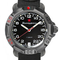 Vostok Komandirskie 24h Handaufzug 2424 Titan Zulu Box...