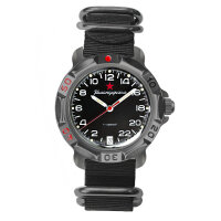 Vostok Komandirskie 24h Handaufzug 2424 Titan Zulu Box...