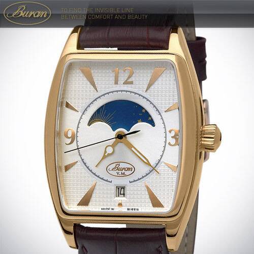 BURAN V.M. Poljot 26663 Tonneau Komplikationen Russian mechanical watch montre