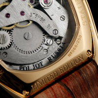 Alarm Clock Wrist Watch Mechanical 2612 Poljot Alarm Unisex Tonneau Russia Buran
