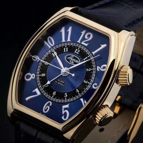 Buran V. M. Alarm Clock 2612 Tonneau Alarm Russian Machanische Wrist Watch