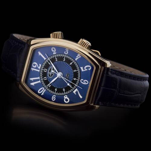 Buran V. M. Alarm Clock 2612 Tonneau Alarm Russian Machanische Wrist Watch