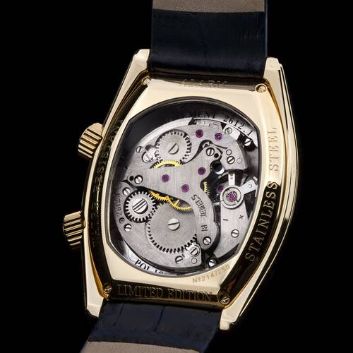 BURAN V.M. Wecker 2612 Tonneau Alarm russiche machanische Armbanduhr Uhr