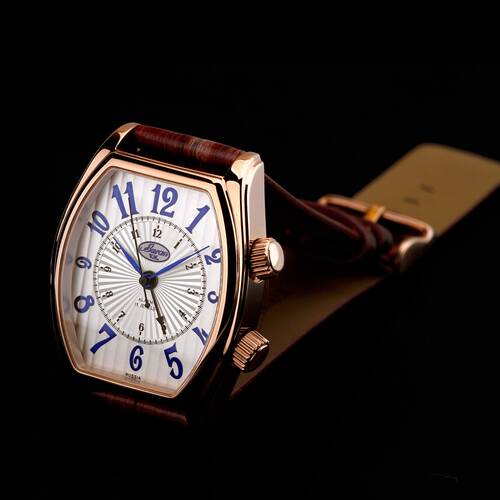 Buran V. M. Seal 2612.1 Tonneau Despertador Russiche Machanische Reloj Pulsera