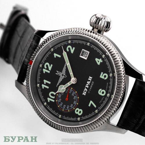 BURAN | Poljot 3105/6503722 Russische Fliegeruhr Russian mechanic Aviator watch