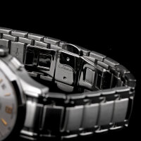Strela Stainless Watchband for Watch 0 3/4in Solid Shiny Matte Butterfly By