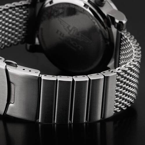 24 · Milanaise Wrist Watch Band Matte Brushed Mesh Extra Solid Stainless Steel