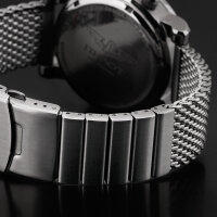 Milanaise Mesh Uhrenarmband - Geflecht & Glieder matt 24mm