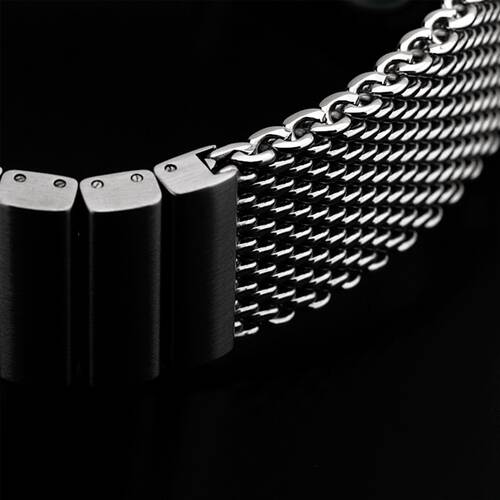 24 · Milanese Cinturino Orologio Lucido Maglia Extra Massiccio Acciaio Inox