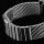 24 · Milanaise Wrist Watch Band Shiny Polished Mesh Extra Solid Stainless Steel