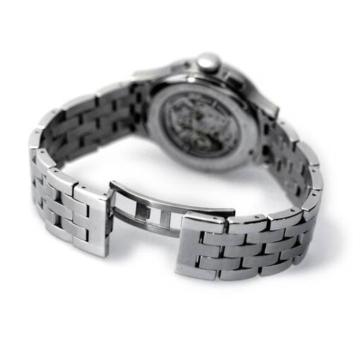 Strela Stainless Steel Watchband 0 3/4in Watch Solid Shiny Matt Butterfly Clasp
