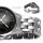 19 mm STRELA ® Metall Uhrenarmband 5K Edelstahl massiv Butterfly