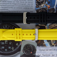 Rubber Wrist Watch Band Divers Yellow 0 15/16in Silicone Soft Diver Thick 1A