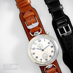 Lederband Armband Uhrenband B-Uhr Luftwaffe Fliegeruhren...